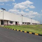 Industrial solar lighting poles