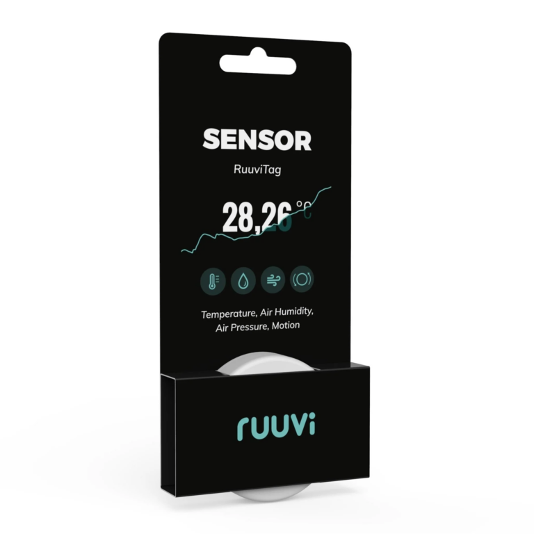 senzor bluetooth temperatura umiditate presiune atmosferica si miscare ruuvitag ruuvi ecosolaris.ro