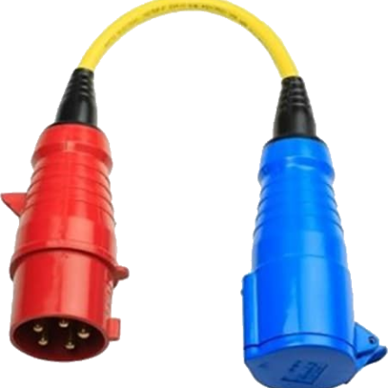 Victron Adapter Cord 32A 3-phase to single phase