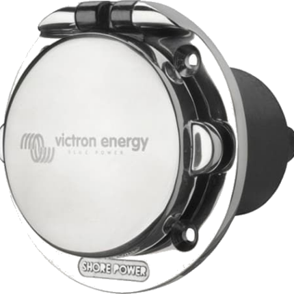 Victron Power Inlet 32A stainless steel with cover