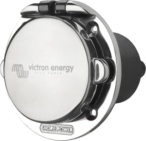 Victron Power Inlet 32A stainless steel with cover