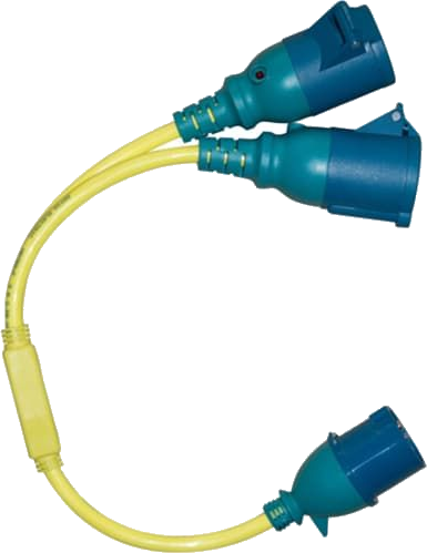 Victron Splitter Cord 16A/250V CEE/2xCEE