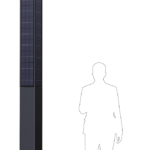 SkyBeam ECO-3201L Solar Lighting Pole (3.2 meters, 20Watts)