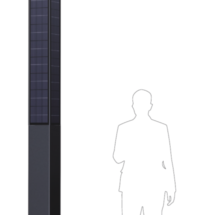 SkyBeam ECO-3201L Solar Lighting Pole (3.2 meters, 20Watts)