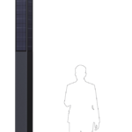 SkyBeam ECO-3801L Solar Lighting Pole (3.8 meters, 30Watts)