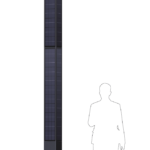 SkyBeam ECO-4202L Solar Lighting Pole (4.2 meters, 20Watts *2PCS)