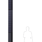 SkyBeam ECO-4801L Solar Lighting Pole (4.8 meters, 50Watts)