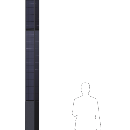 SkyBeam ECO-4801L Solar Lighting Pole (4.8 meters, 50Watts)