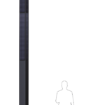 SkyBeam ECO-5801S Solar Lighting Pole (5.8 meters, 80Watts)