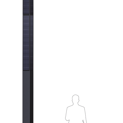 SkyBeam ECO-5801S Solar Lighting Pole (5.8 meters, 80Watts)