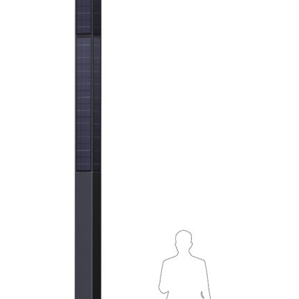 SkyBeam ECO-5802L Solar Lighting Pole (5.8 meters, 40Watts *2PCS)
