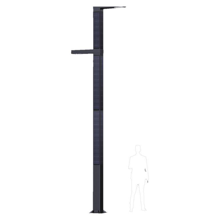 SkyBeam ECO-5802X Solar Lighting Pole (5.8 meters, 50Watts *2PCS)