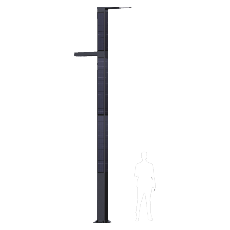 SkyBeam ECO-5802X Solar Lighting Pole (5.8 meters, 50Watts *2PCS)