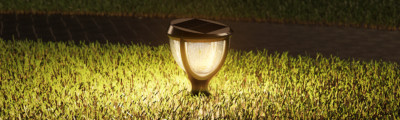 ATOM | Low Profile Solar Lawn Light