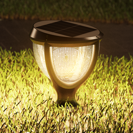 ATOM | Low Profile Solar Lawn Light