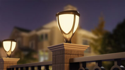 ATOM | Low Profile Solar Lawn Light