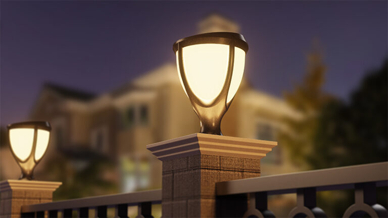 ATOM | Low Profile Solar Lawn Light