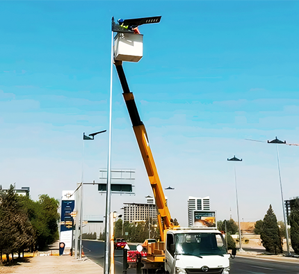 80W High Power Solar AIO Street Light