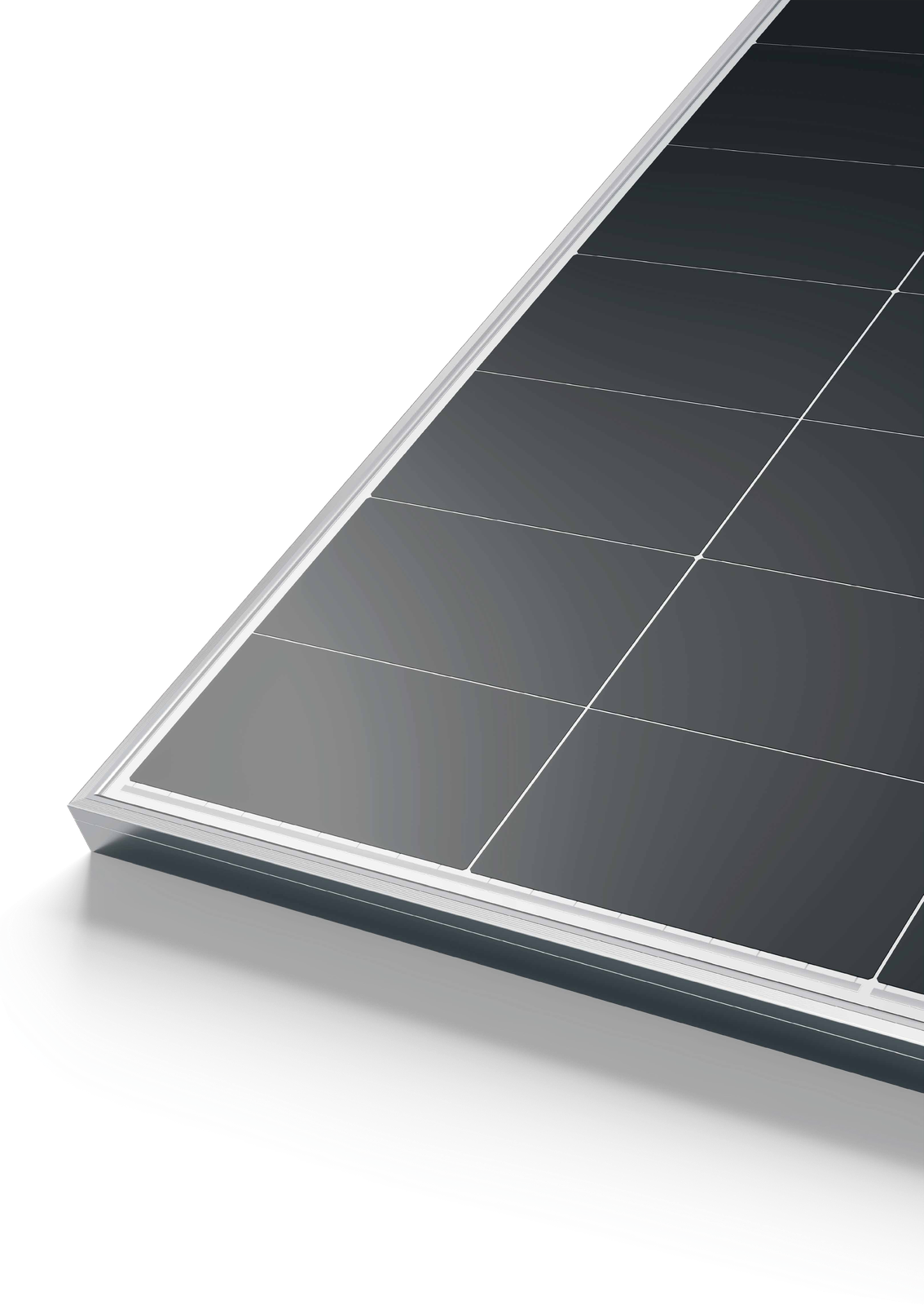 LONGi Hi-MO X10 655W Solar Panel LR7-72HVH LONGi Hi-MO X10 655W solar panel LR7-72HVH corner detail BC cells