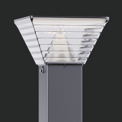 HADES | Square Solar Bollard Light