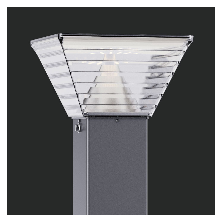HADES | Square Solar Bollard Light