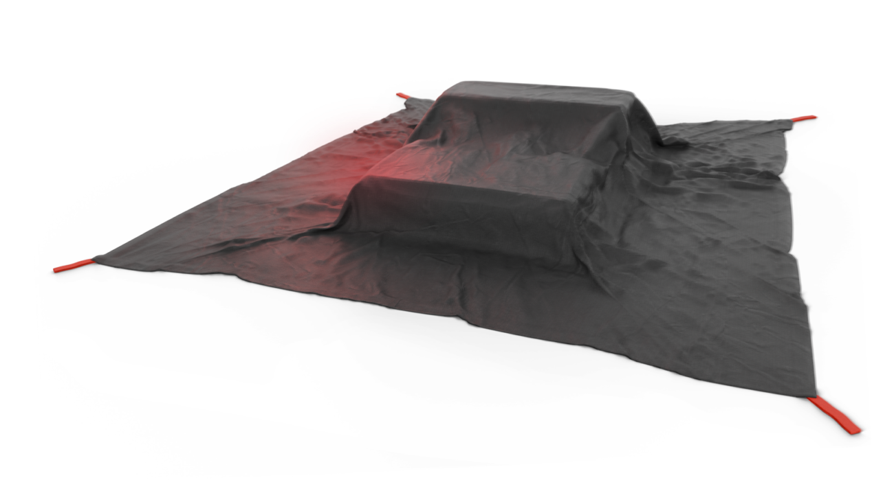 Fire blanket for vehicle and lithium battery fires