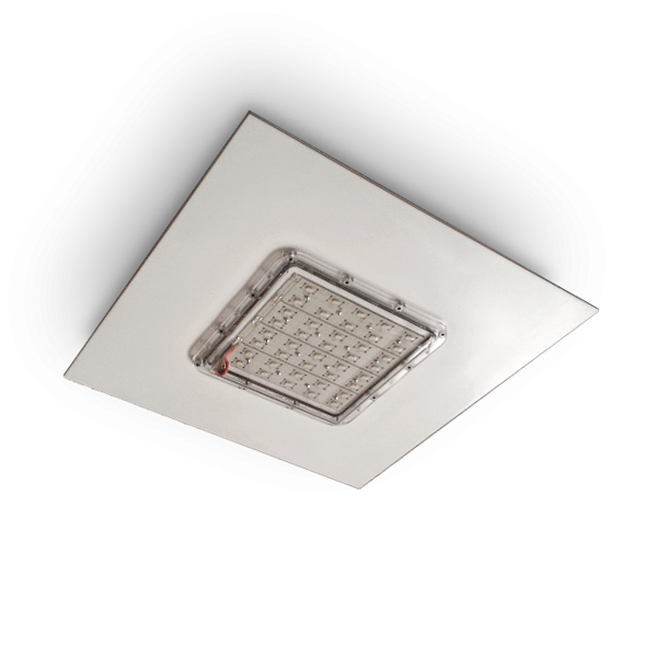 Astro 36 Recessed LED Luminaire 60W for Fuel Stations Proiector LED Stații Carburant Astro 36 LED-uri 100W
