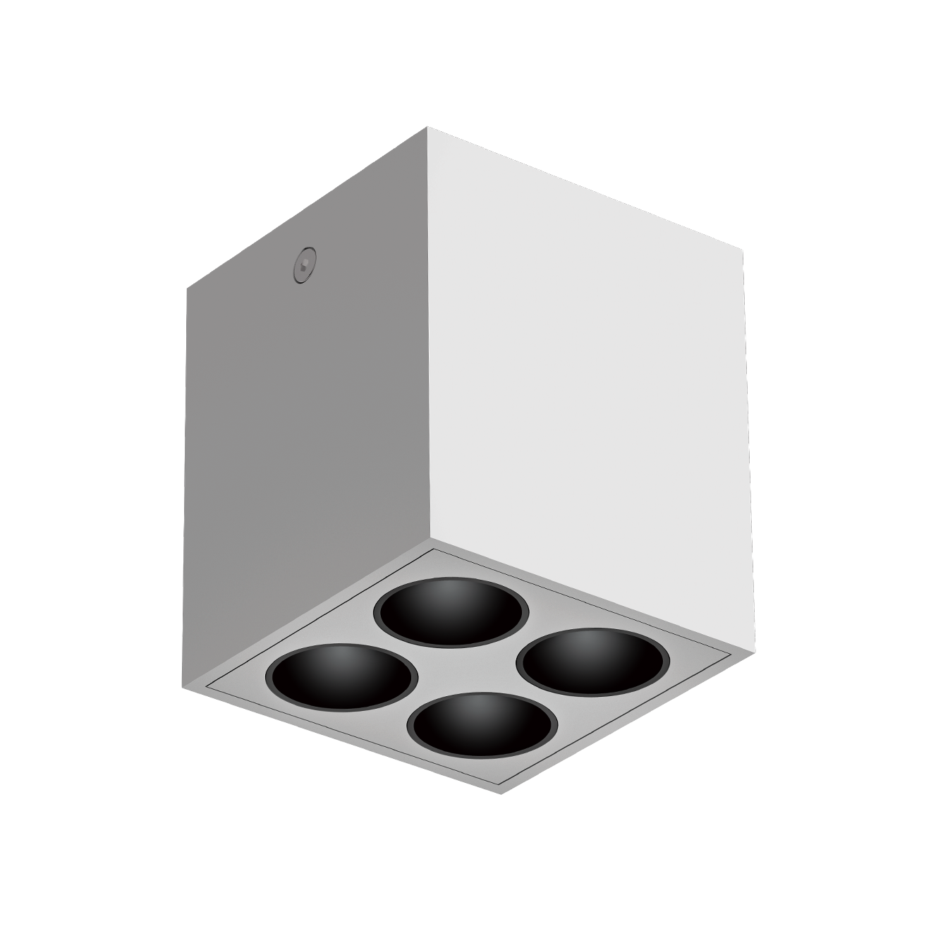 Coobix 4 Surface-Mounted Ceiling LED Spotlight 10W White Spot LED Aplicat Tavan Coobix 4 10W Alb
